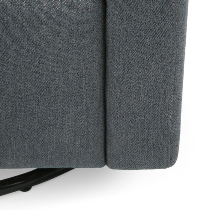 Landau Contemporary Fabric Upholstered Swivel Recliner