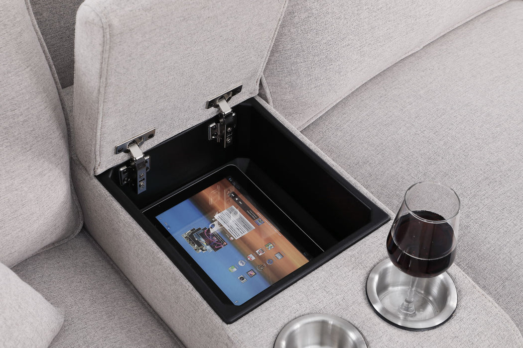 Tina - 8 Piece Upholstered Sectional With Ottoman