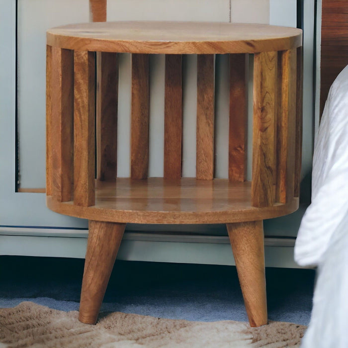Ariella - Single Shelf Nightstand - Oak