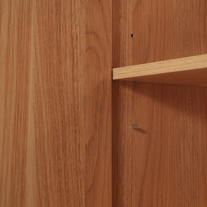 Bathroom Vanity With Sink, Minimalist Design, 45 Degrees Free Handle Doors - Antique Natural