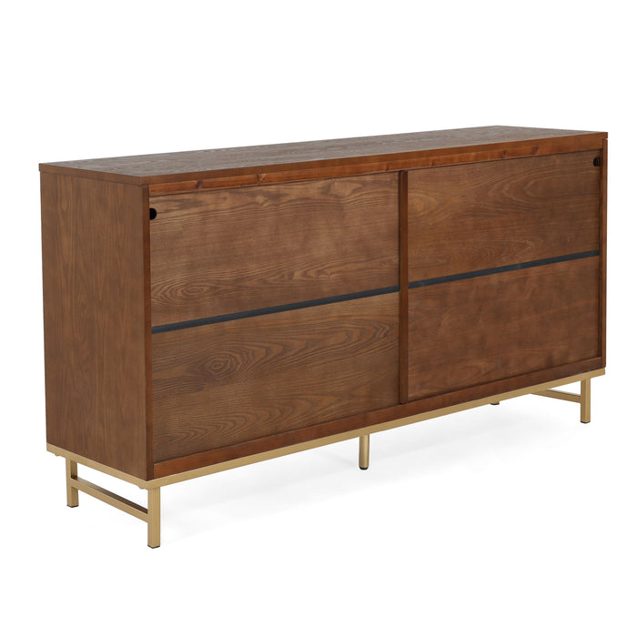 Tamid - Modern Wide Handcrafted Sideboard With Adjustable Shelves