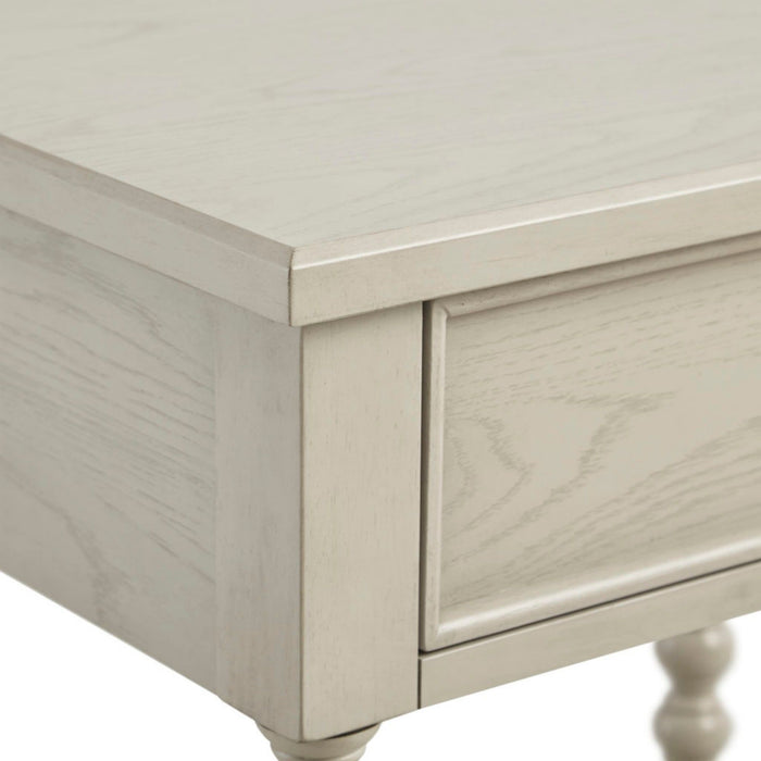 Traditional Durable Nightstand Table With Drawer And Shelf