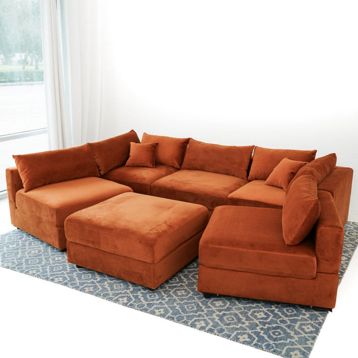 Uptown - Modular Sofa - Burnt Orange