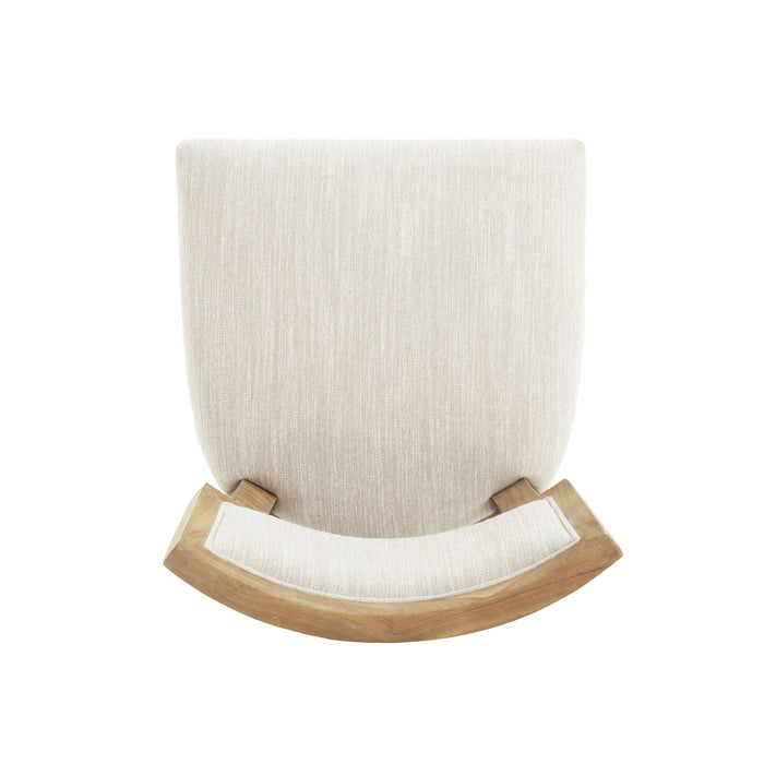 Farmhouse Style Fabric Upholstered Side Dining Chair Set