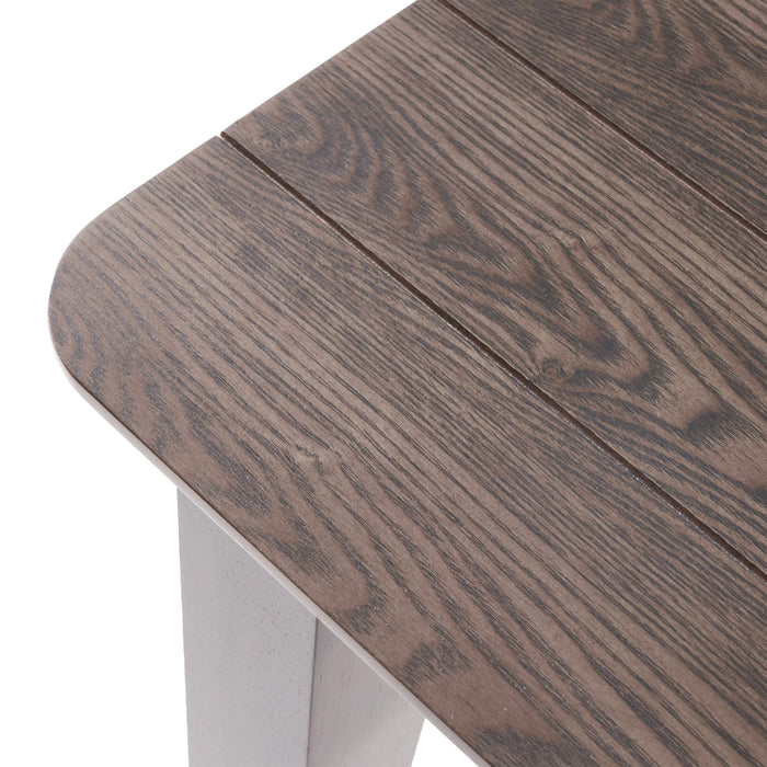 Farmhouse Charm Dining Table With Square Leg