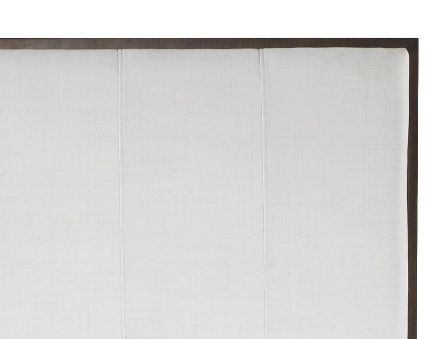 Carena - 5 Piece Bedroom Set (Eastern King Dresser Chest Mirror Nightstand) - Brown / Light Gray / White