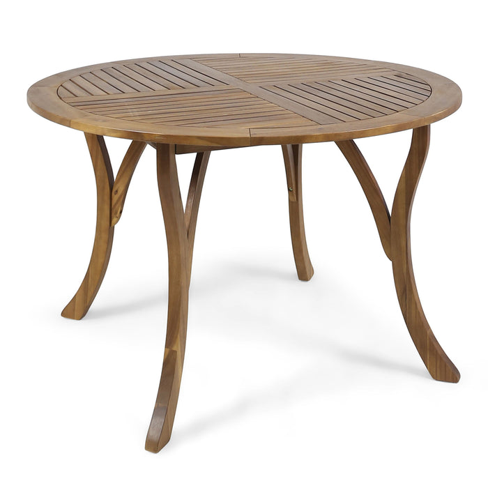 Hermosa - Outdoor Acacia Wood Table Circular Design