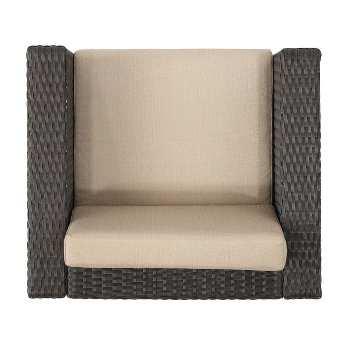Stylish Outdoor Club Chair With Weather Resistant Cushions