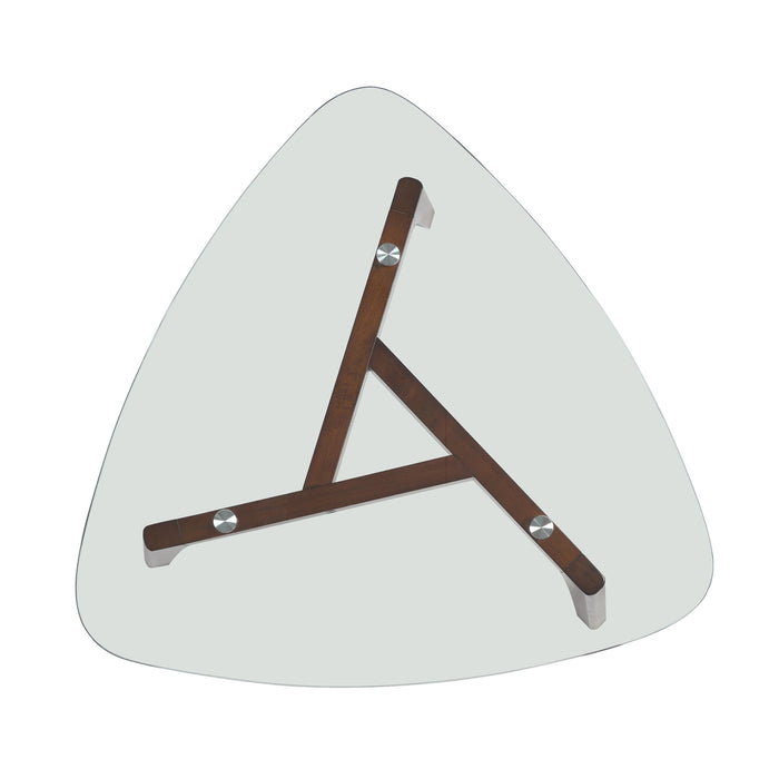 Modern Coffee Table With Wood Construction And Compact Design