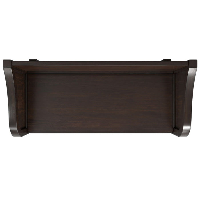 Connaught - Entryway Storage Bench With Shelf - Chestnut