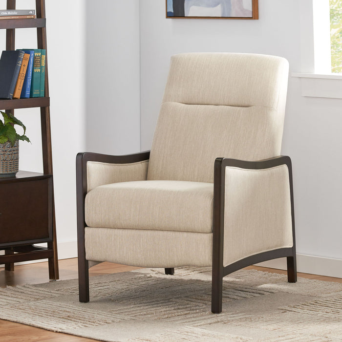 Drury - Contemporary Fabric Upholstered Pushback Recliner