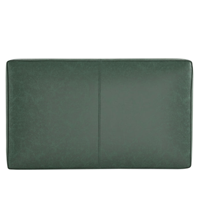 Modern Upholstered Cocktail Ottoman Bench With Cushion Top