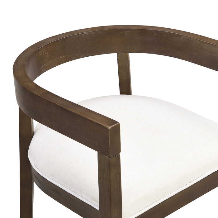 Contemporary Dining Chair Set With Armrests