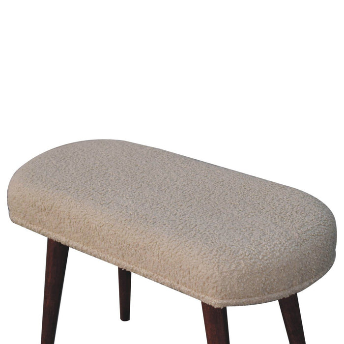 Boucle Nordic Bench - Honey Caramel