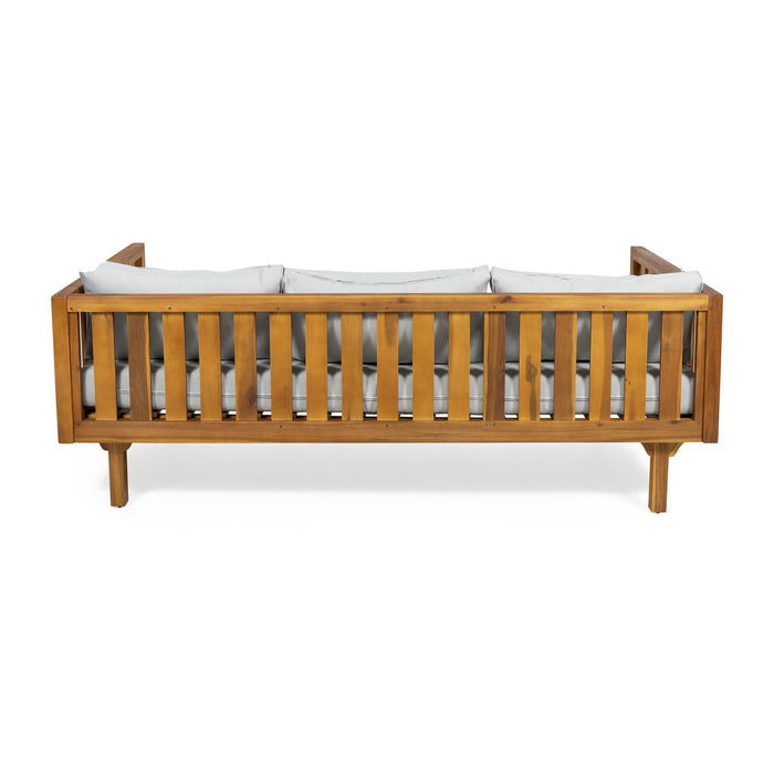 Claremont - 3 Seater Daybed Teak Acacia Wood Water Resistant Cushions