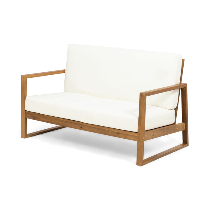 Belgian - Loveseat & Coffee Table Set With Water Resistant Cushions