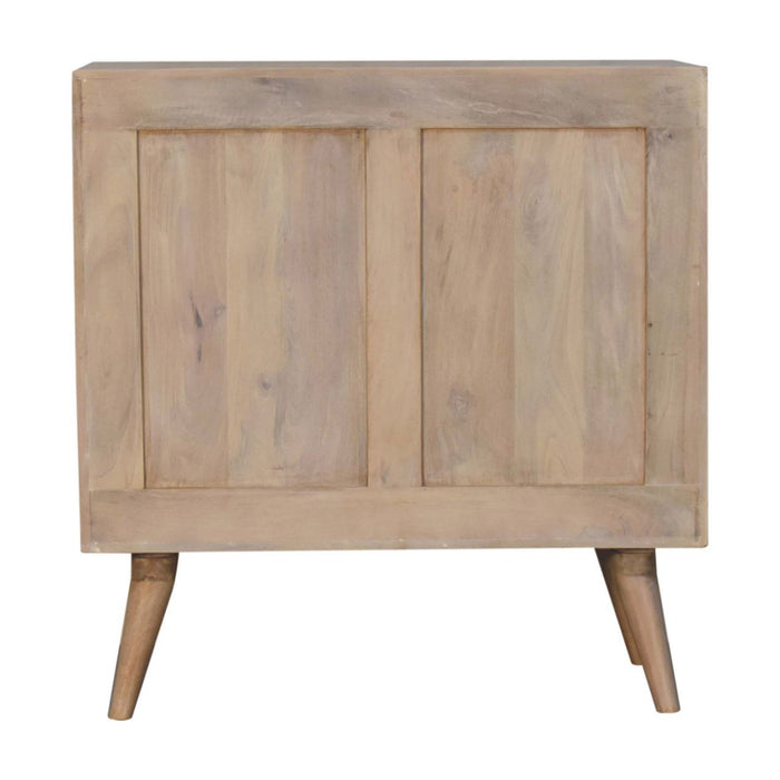 Hourglass Carved Cabinet - Marble