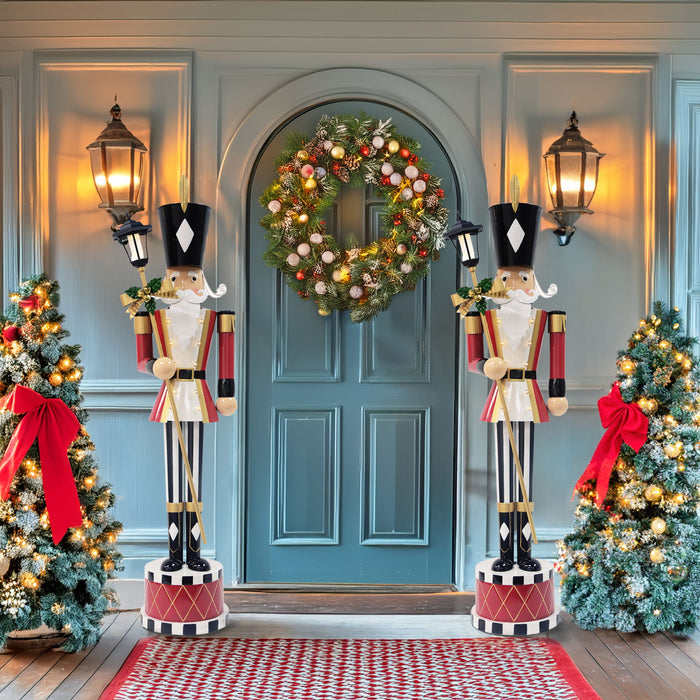 Classic Nutcracker Holiday Decor With Timeless Design And Durable Construction - Red