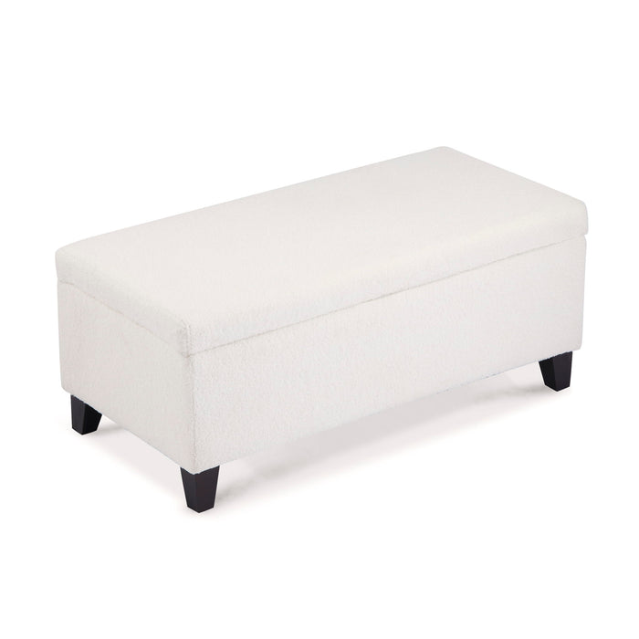 Storage Ottoman With Flip Top Lid