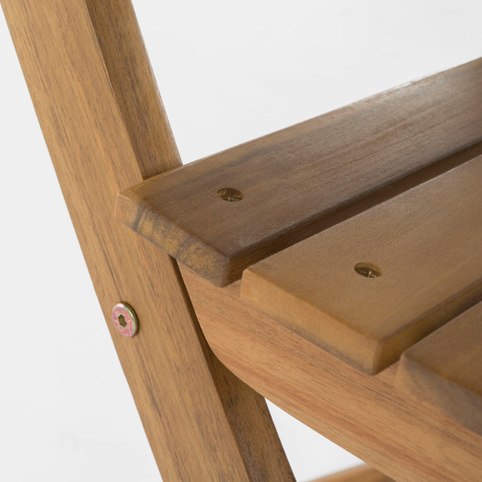 Outdoor 3 Piece Half Round Folding Bistro Set