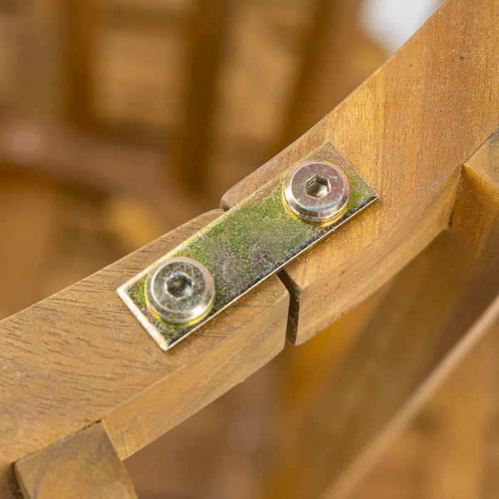 Outdoor Round Top Dining Table, Round Bistro Table - Teak