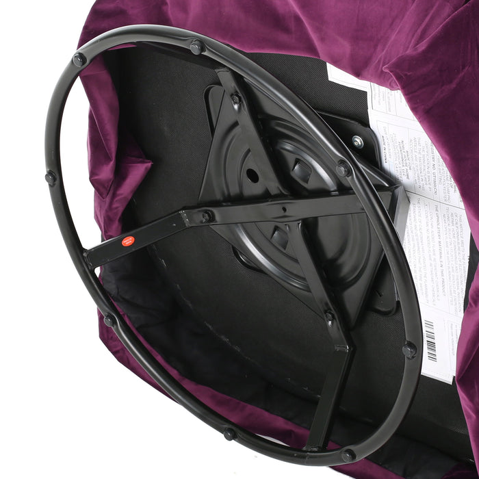 Glitter - Upholstered Swivel Chair With Loose Cover And Curved Back