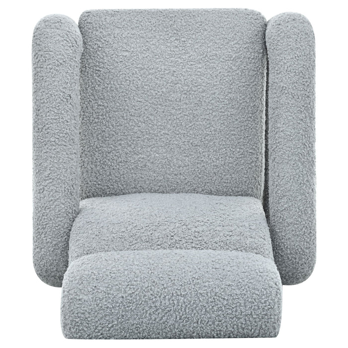 Push Back Recliner Armchair Upholstered Recliner Chair Single Sofa With Adjustable Backrest
