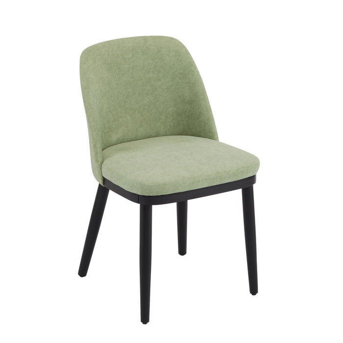 Modern Dining Chair With Curved Backrest