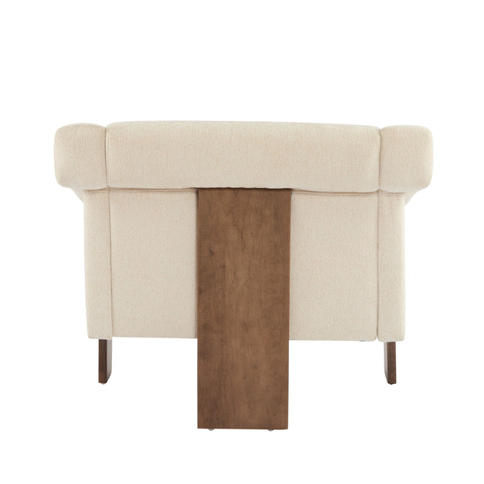 Sierra - Vintage Modern Accent Chair With Deep Cushions And Wide Armrests