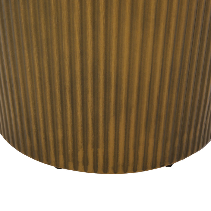 Langseth - Iron Sunburst Side Table Modern Design