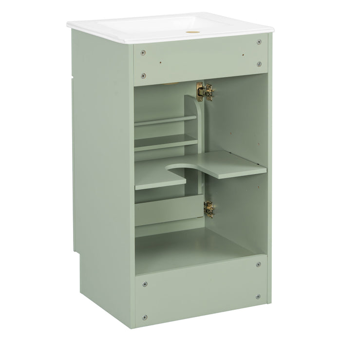 Bathroom Vanity With Sink, Cabinet With Adjustable Shelf