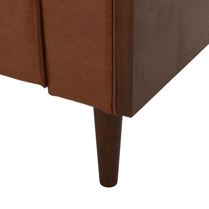 Contemporary 3 Seater Sofa With Tufted Design