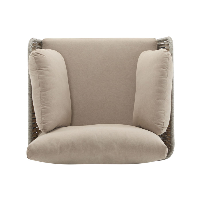 Rope Lounge Chair With Cushions For Modern Spaces