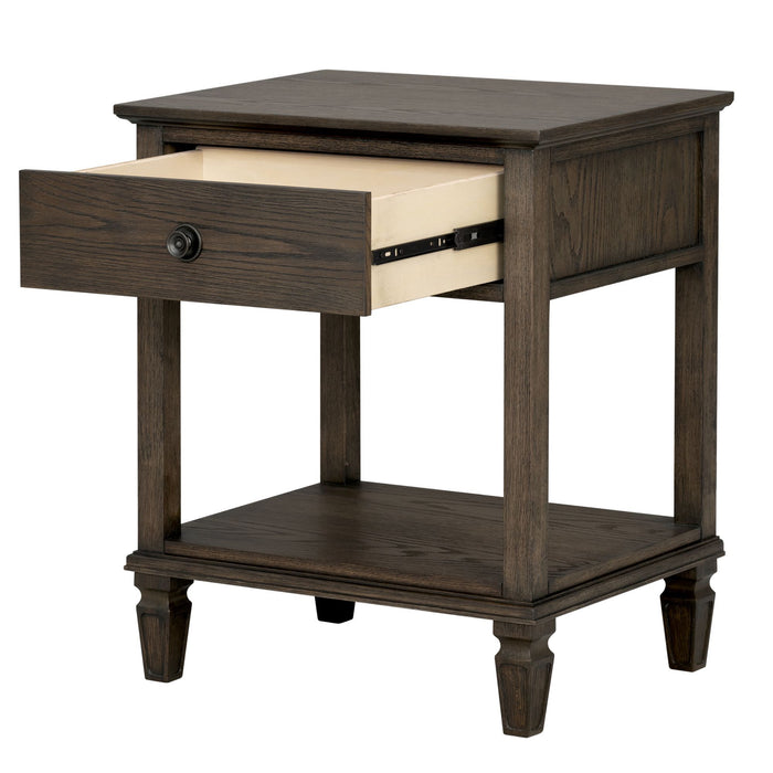 Victoria - Bedside Table With Drawer And Shelf