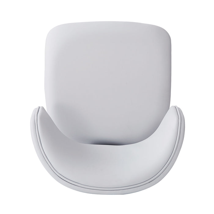 7 Pieces Contemporary Dining Set With Faux Leather Chairs