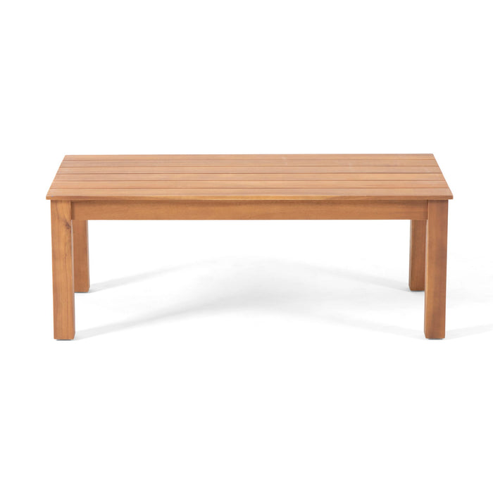 Serenit - 2 Piece Patio Set With Cushions, Loveseat And Coffee Table - Beige / Brown