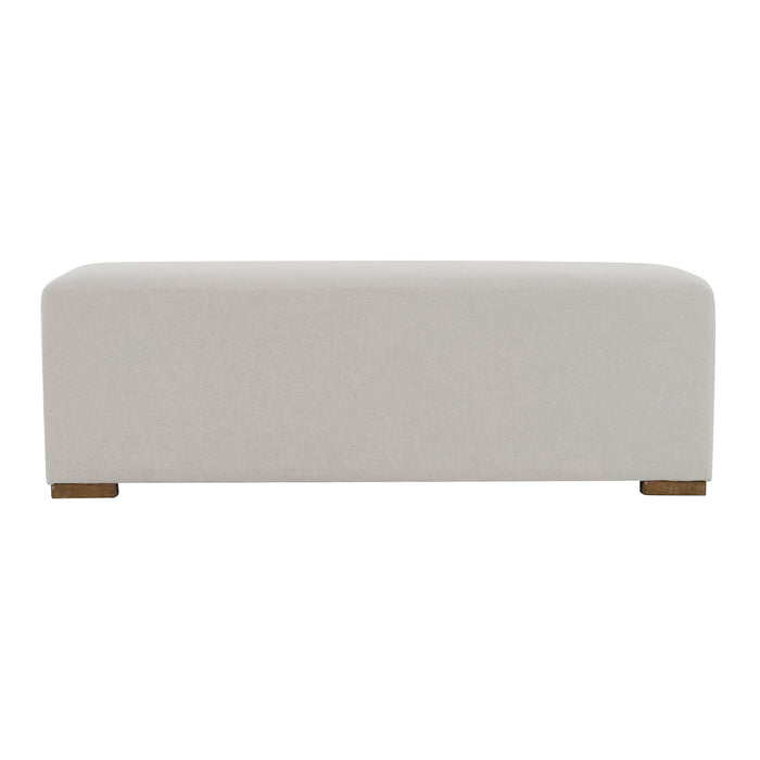 Simple Long Ottoman For Living Room - White