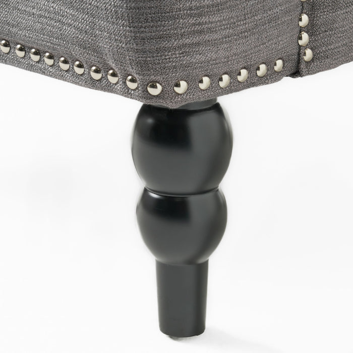 Harrison - Tufted Club Chair With Button Tufted Back And Birch Wood Legs