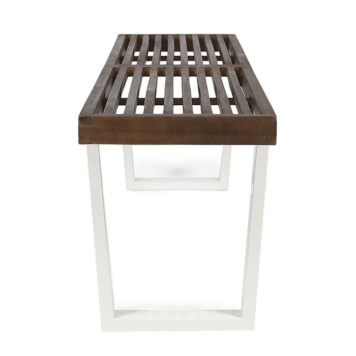 Intrinsic - Outdoor Dining Bench With Slat Top