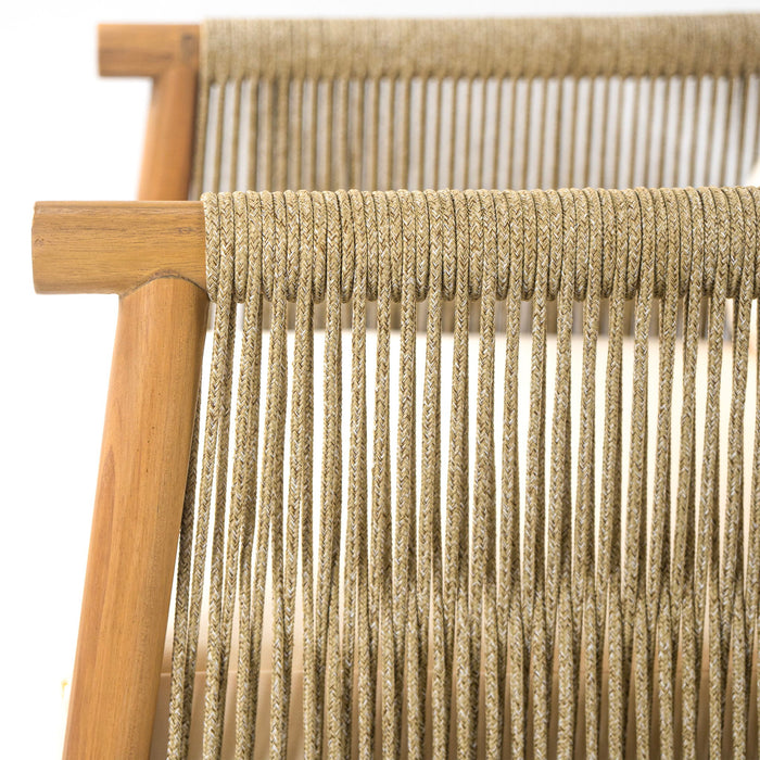 Modern Outdoor Woven Lounge Chair With Solid Frame And Cushions