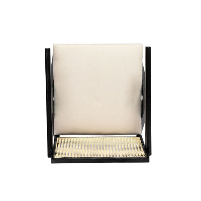 Chandigarh Farmhouse Style Cane Upholstered Dining Chairs (Set of 2)