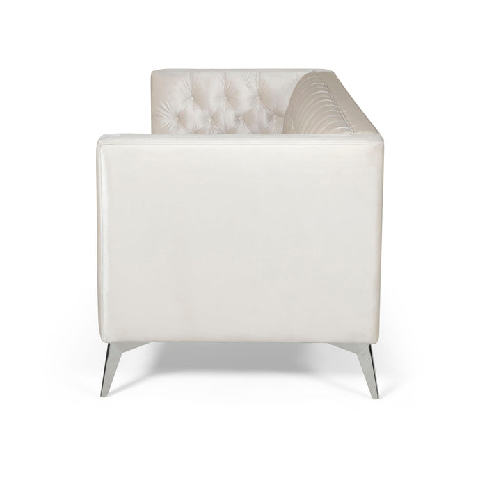 Contemporary 3 Seater Sofa With Button Tufting