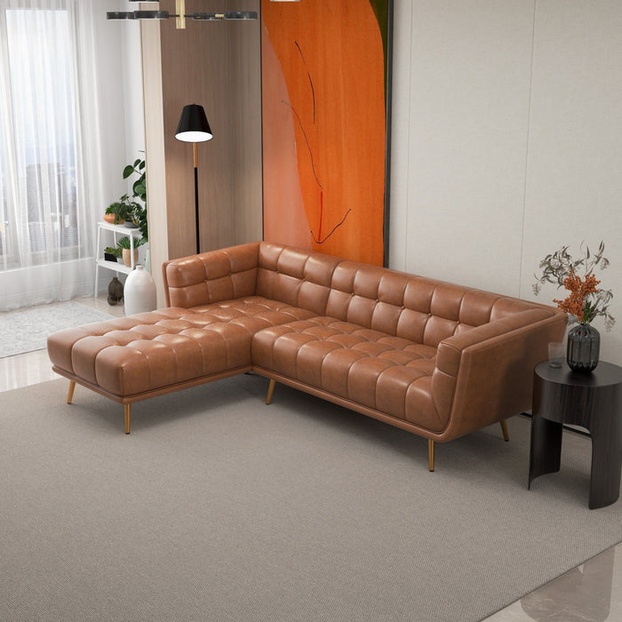 Addison - L Shape Sectional Sofa Tufted