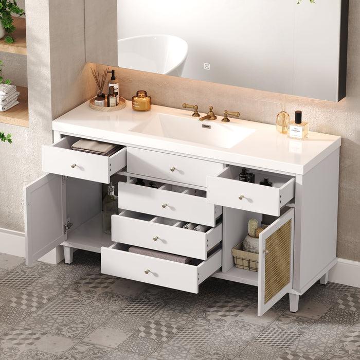 Modern Bathroom Vanity With Sink, Soft Close Drawers