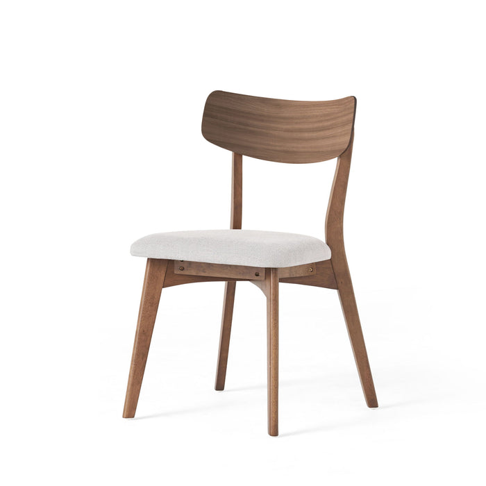 5 Piece Mid - Century Dining Set, Upholstered Dining Chairs