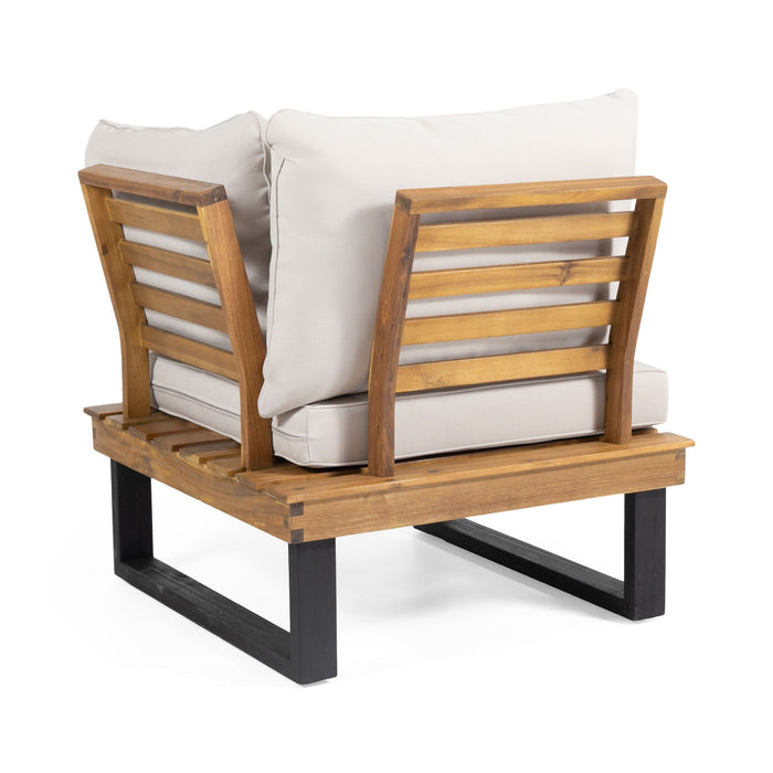 Sebastian - Corner Chair, Coffee Table - Beige