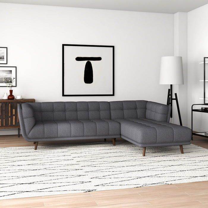 Addison - L Shape Sectional Sofa Tufted
