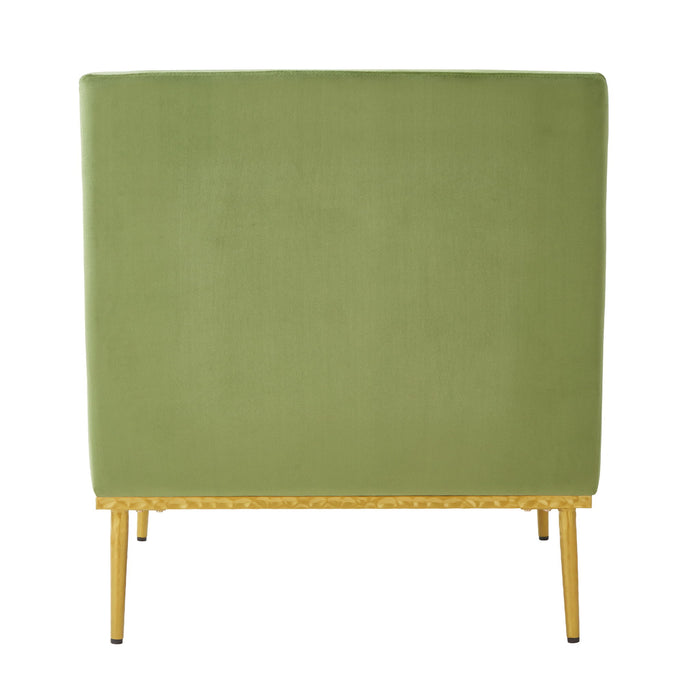 Elegant Curved Armrest Accent Armchair