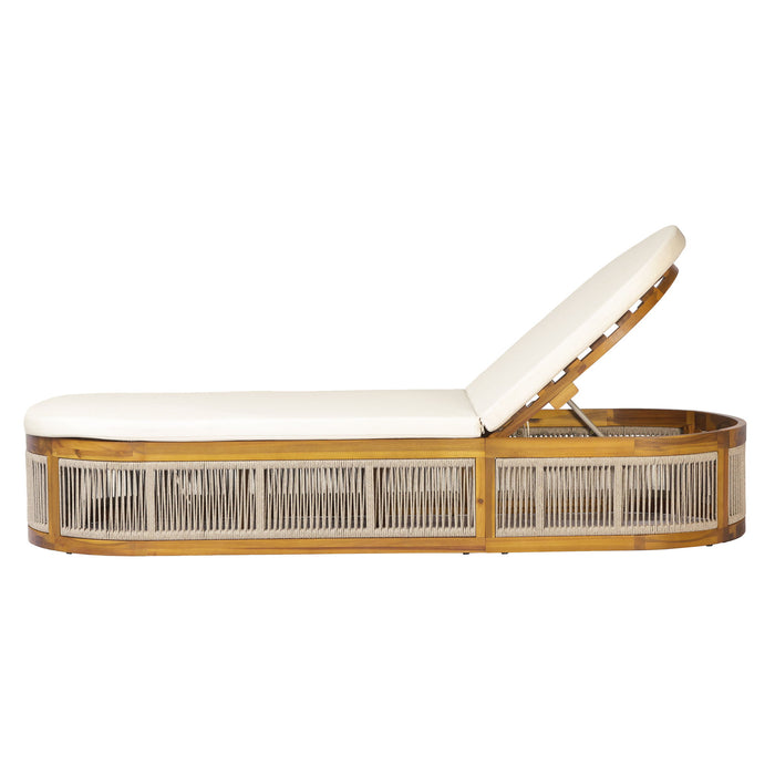 Chaise Lounge Set With Side Table