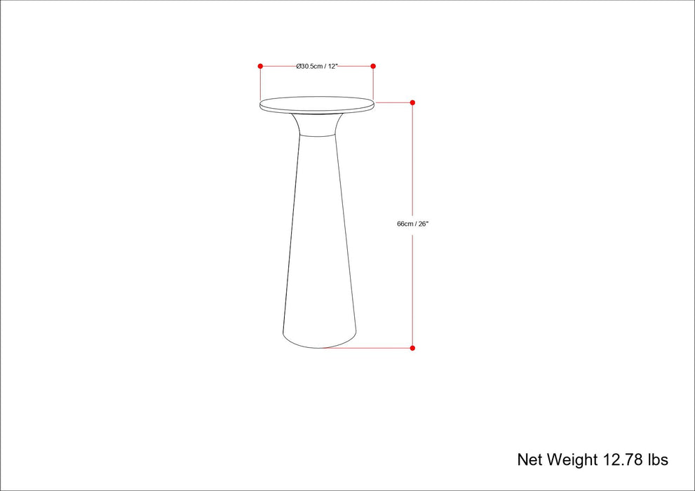 Nicollette - Side Table - Antique Brass